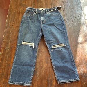 Abercrombie & Fitch Blue Straight Leg Jeans